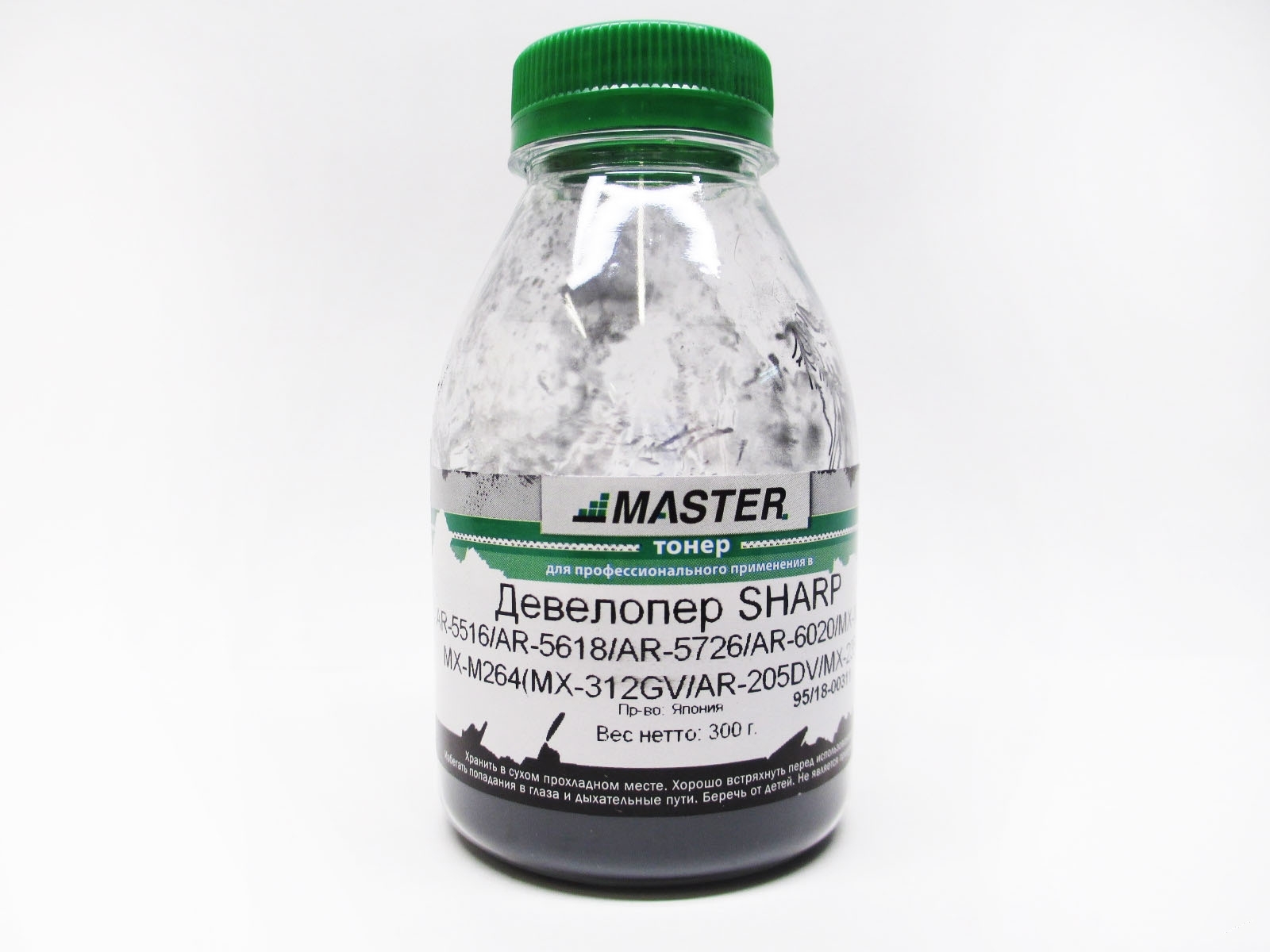 Девелопер Sharp AR-5516/AR-5618/AR-5726/AR-6020/MX-M202/MX-M264 (MX-312GV/AR-205DV/MX-235GV), 300г/банка, ЯПОНИЯ