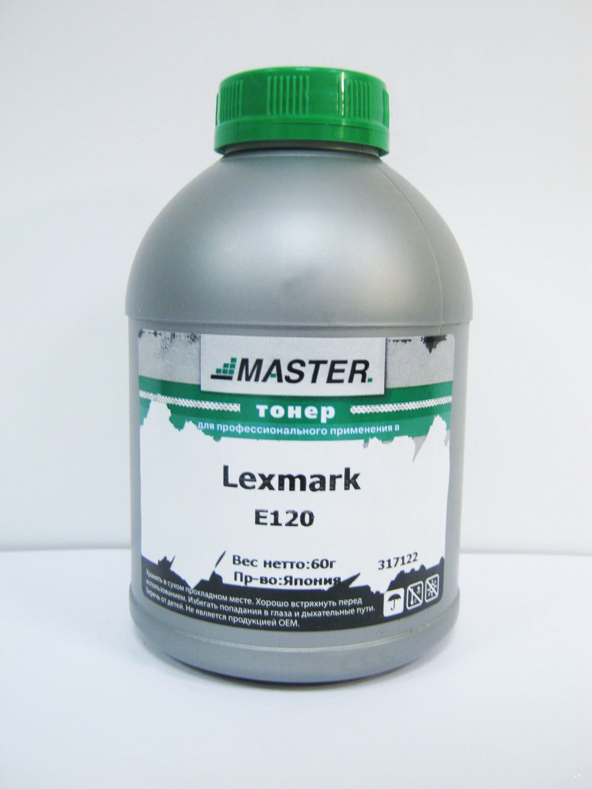 Тонер Lexmark E120, 60г/банка