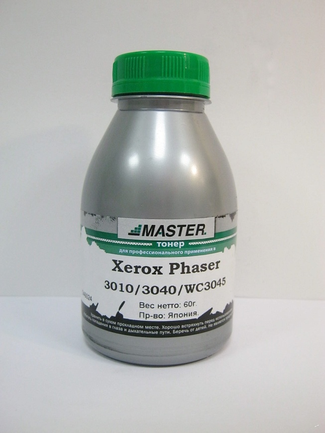 Тонер Xerox Phaser 3010/3040/WC3045 60г/банка, 2,3К