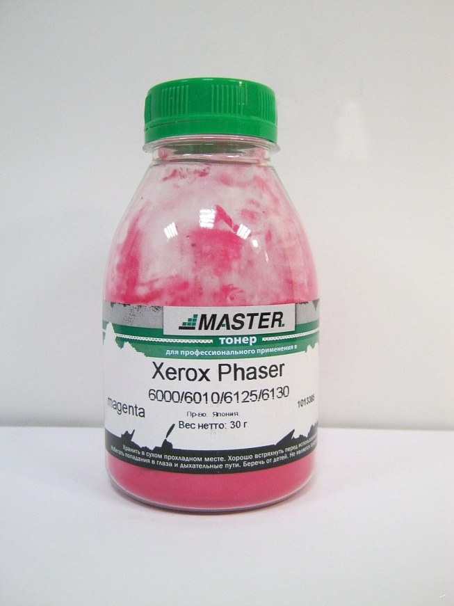 Тонер Xerox Phaser 6000/6010/6020/6022/6125/6130/6500/WC6015/6505/6025/6027, magenta, 30г/банка, 1K