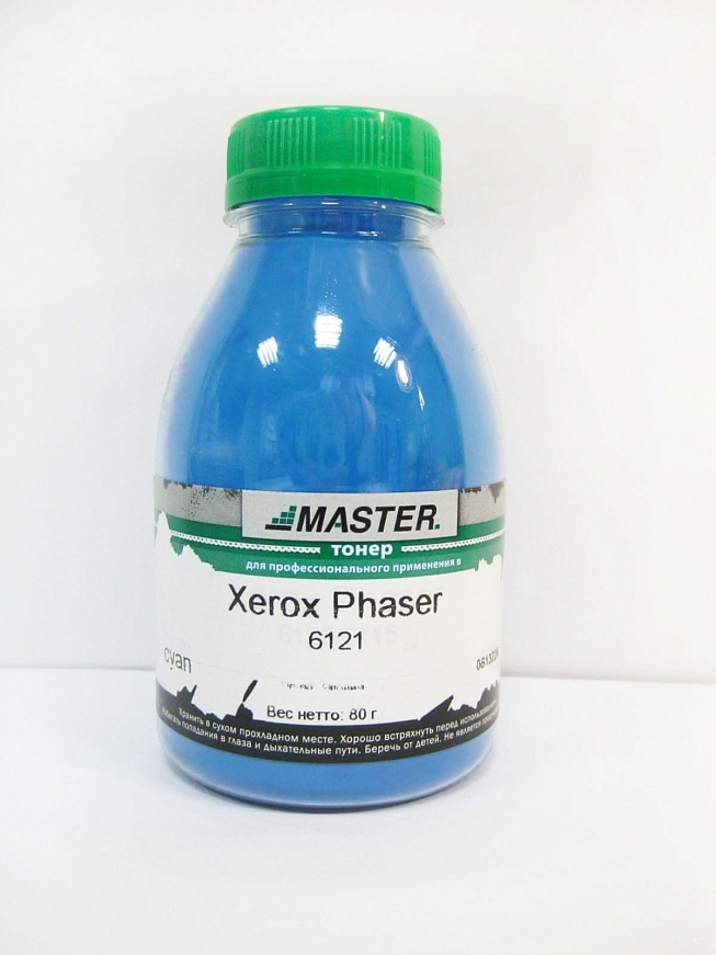 Тонер Xerox Phaser 6121,  cyan, 80г/банка