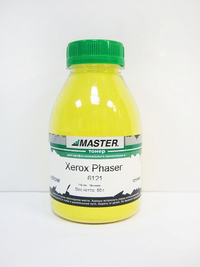 Тонер Xerox Phaser 6121, yellow, 80г/банка