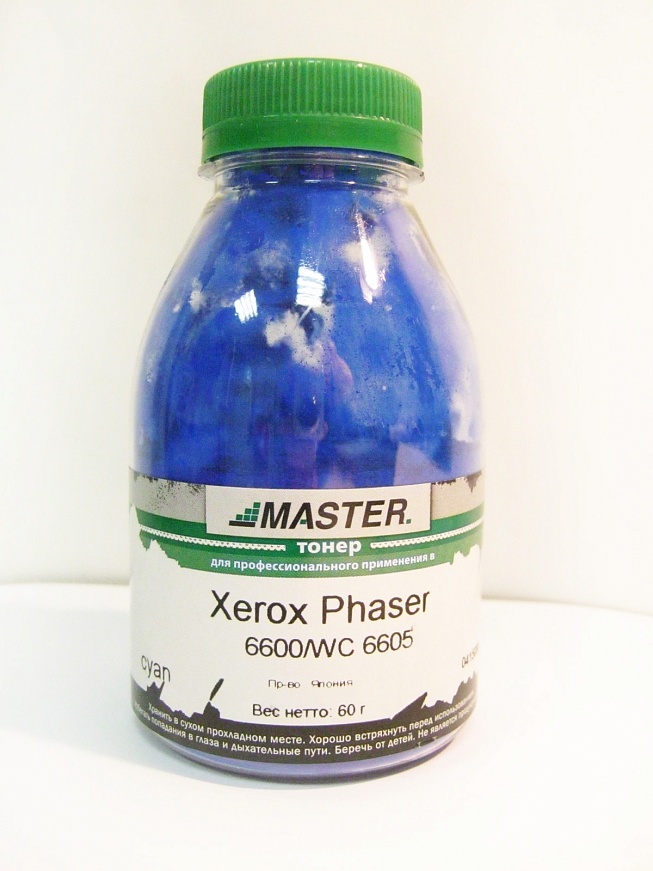 Тонер Xerox Phaser 6600/WC 6605,  cyan, 60г/банка, 6K