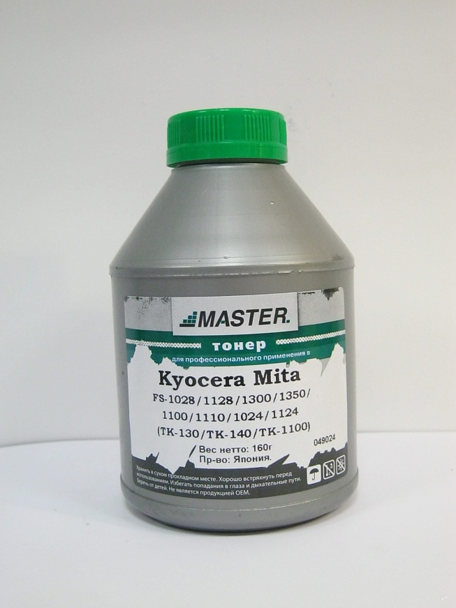 Тонер Kyocera Mita FS-1028/1128/1300/1350/1100/1110/1024/1124, TK-130/TK-140/TK-1100,  Tomoegawa, 160г/банка, 4K