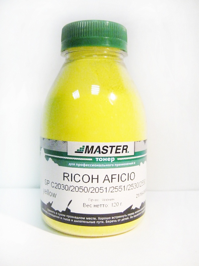 Тонер Ricoh Aficio MP C2030/2050/2051/2500/2551/2530/2550 yellow,  120г/банка, 5,5К