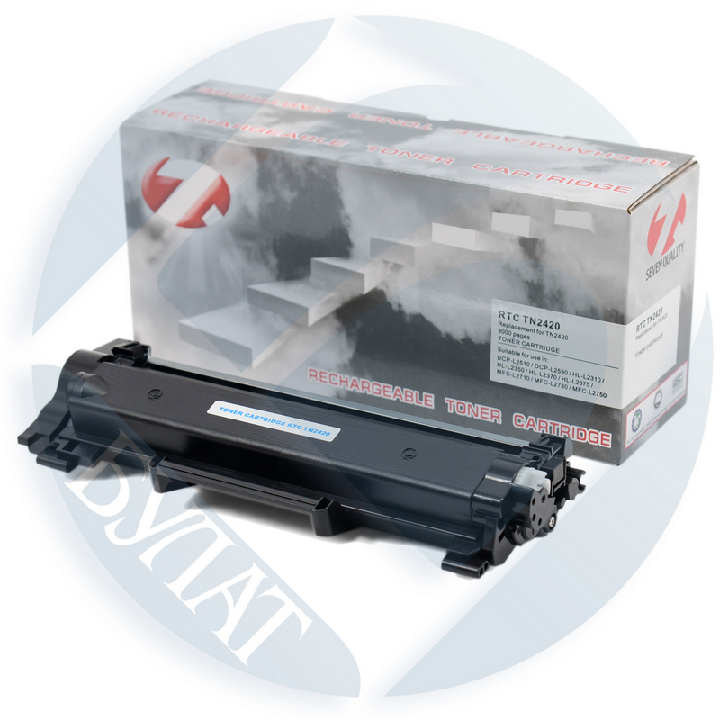 Тонер-картридж Brother HL-L2370 MFC-L2730 TN2420 (3k) (с чипом) 7Q