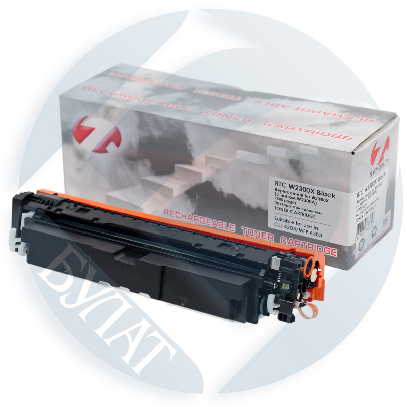 Тонер-картридж HP Color LJ 4203 / 4303 W2300X Black (7.5k). (с чипом W2300A) 7Q без гарантии прошивки