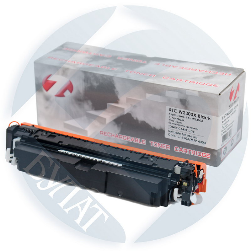 Тонер-картридж HP Color LJ 4203 / 4303 W2300X Black (7.5k). 7Q без гарантии прошивки