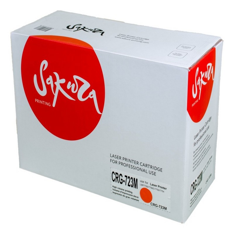 Картридж Sakura 723M (2642B002) для Canon LBP7700/LBP7750C/LBP7753/LBP7754, пурпурный, 8500 к.
