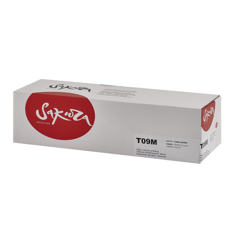 T09 M-ECO (3018C006) Sakura картридж для Canon, пурпурный, 5900 к. (чип без счетчика копий)