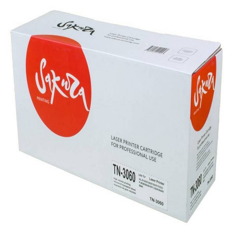 Картридж Sakura TN3060 для Brother HL-5130 HL-5140 HL-5150 HL-5170 DCP-8040 DCP-8045 MFC-8220 MFC-8440 MFC-8840, черный, 6000 к.