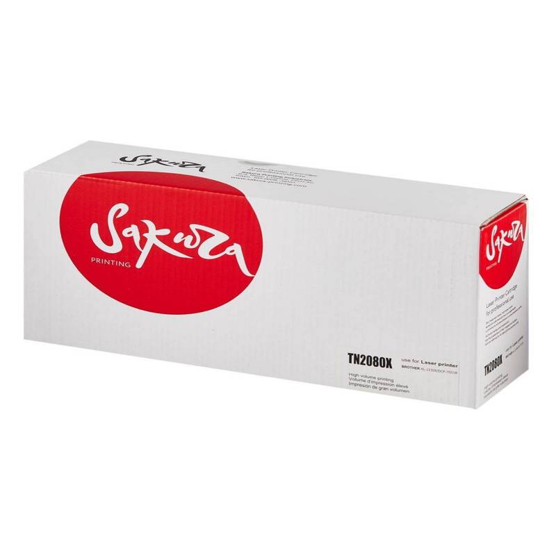 Картридж Sakura TN2080X для Brother HL-2130R, черный, 2500 к.