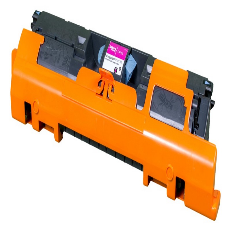 Картридж Sakura C9703A (121A) для HP, пурпурный, 4000 к.