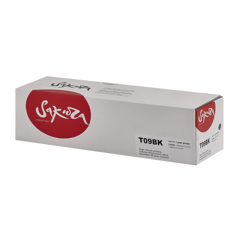 T09BK (3020C006) Sakura картридж для Canon i-SENSYS C1127iF, C1127i, C1127P, черный, 7600 к.,полнофункциональный чип