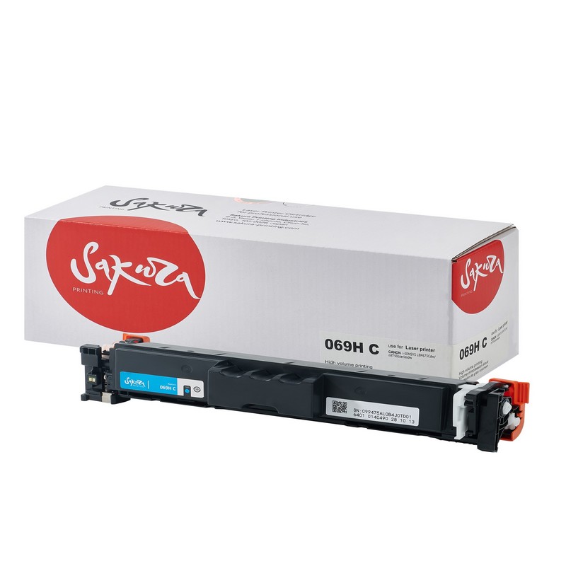 Картридж Sakura 069H C (5097C002) для Canon I-Sensys LBP-673Cdw MF750C MF725, голубой, 5500к.