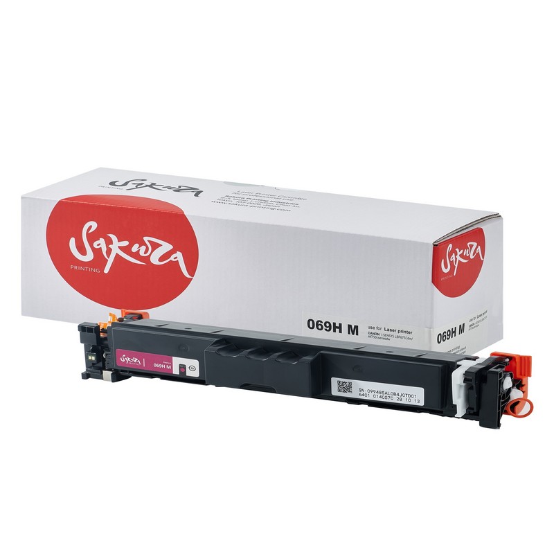 Картридж Sakura 069H M (5096C002) для Canon I-Sensys LBP-673Cdw MF750C MF725, пурпурный, 5500к.