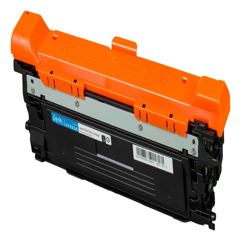 Картридж Sakura CF331A (654A) для HP, голубой, 15000 к.