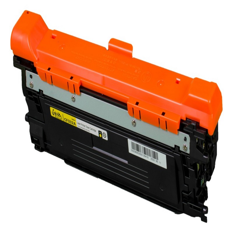 Картридж Sakura CF332A (654A) для HP, желтый, 15000 к.
