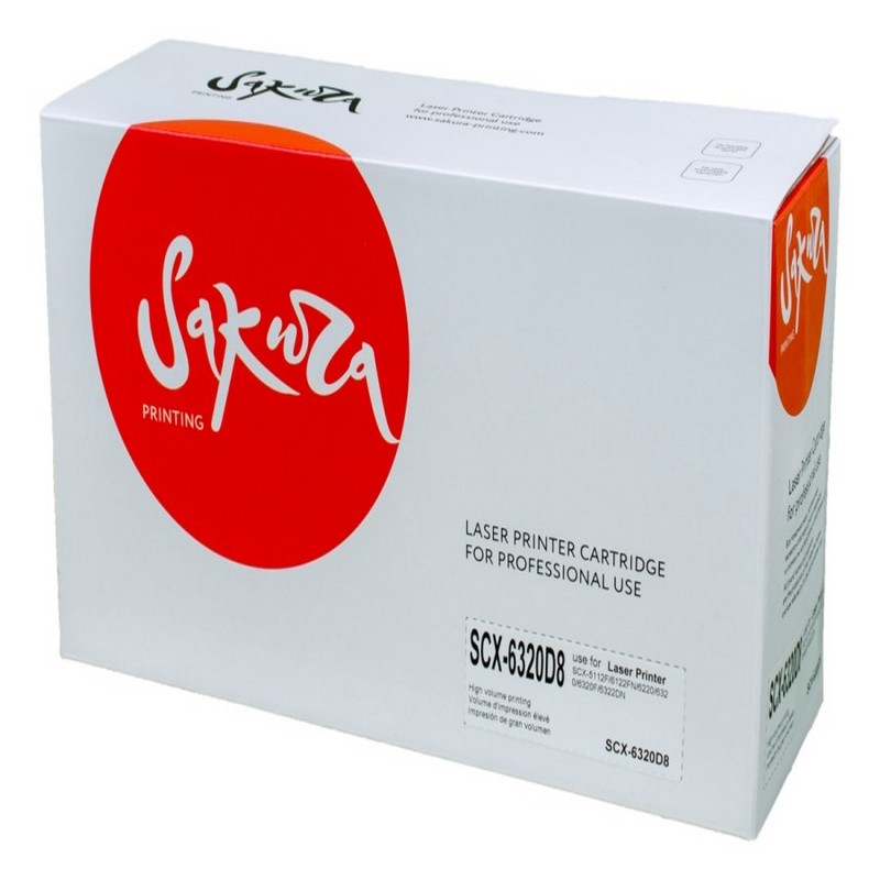 Картридж Sakura SCX-6320D8 для Samsung, черный, 8000 к.