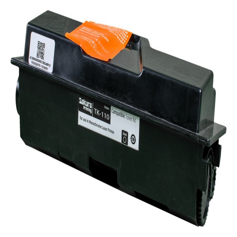 Картридж Sakura TK-110 (1T02FV0DE0) для Kyocera Mita, черный, 7200 к.