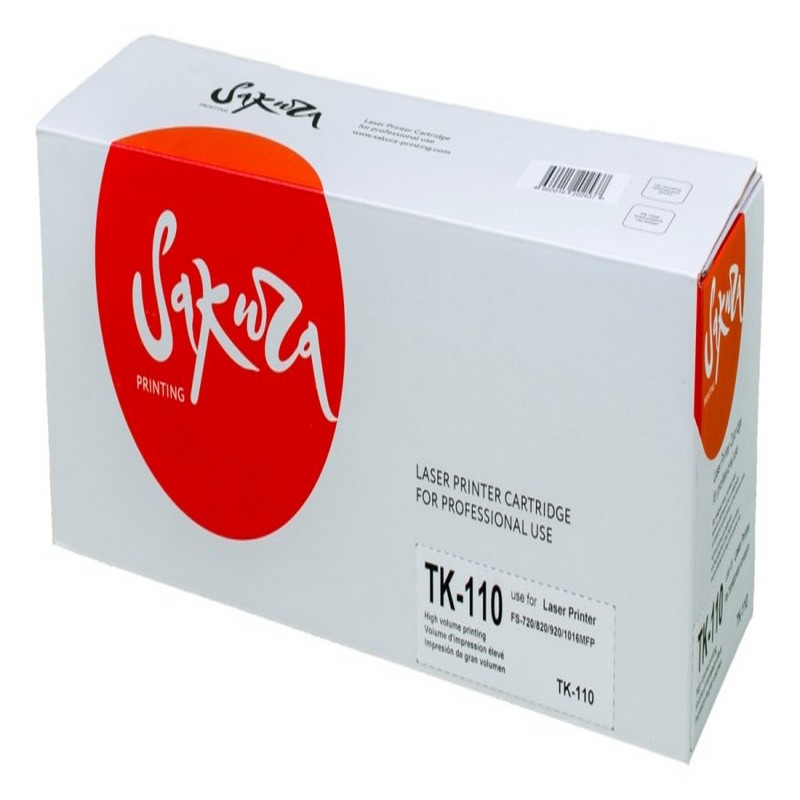 Картридж Sakura TK-110 (1T02FV0DE0) для Kyocera Mita, черный, 7200 к.