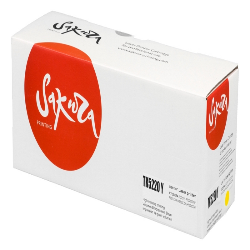 Картридж Sakura TK-5220 Y (1T02R90YNL1) для Kyocera Mita, желтый, 1200 к.