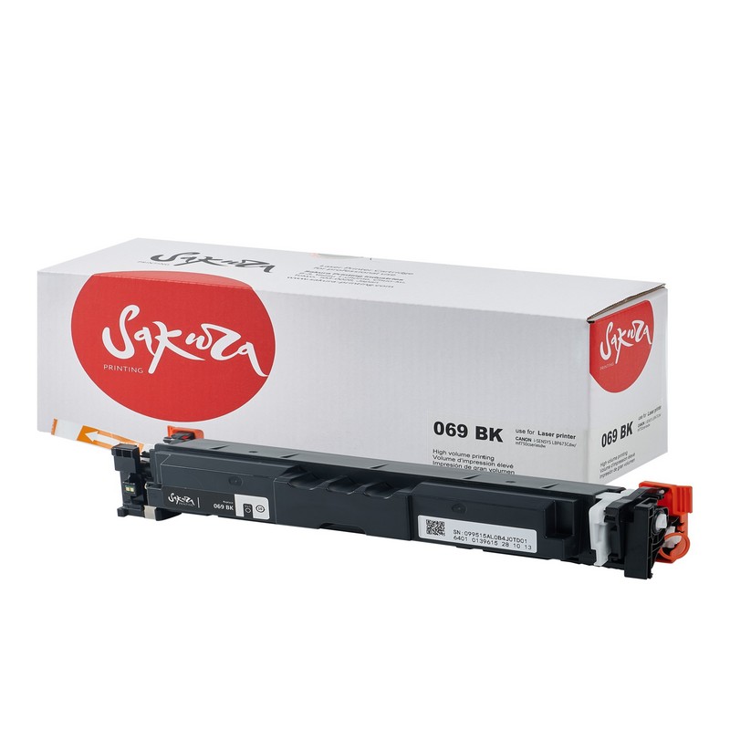 Картридж Sakura 069 BK (5094C002) для Canon I-Sensys LBP-673Cdw MF750C MF725, черный, 2100к.