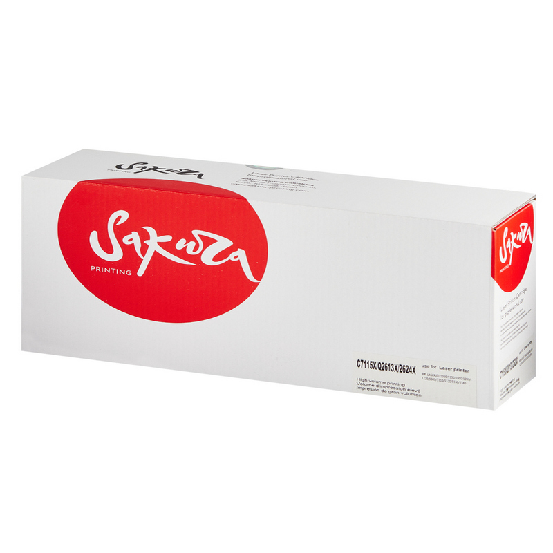 Картридж Sakura C7115X Q2613X Q2624X для HP, черный, 3500 к.