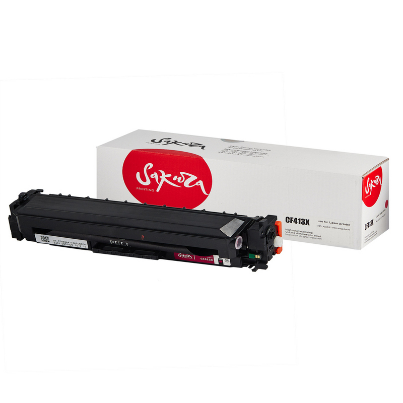 Картридж Sakura CF413X (410X) для HP, пурпурный, 5000 к.