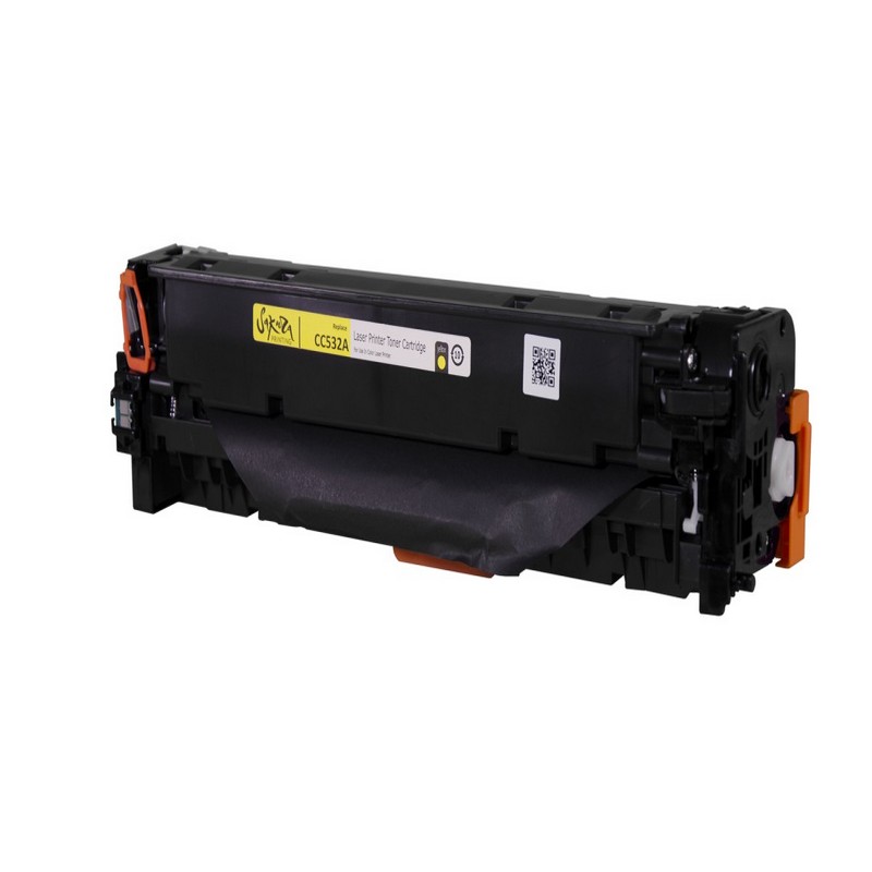 Картридж Sakura CC532A (304A) для HP, желтый, 2800 к.