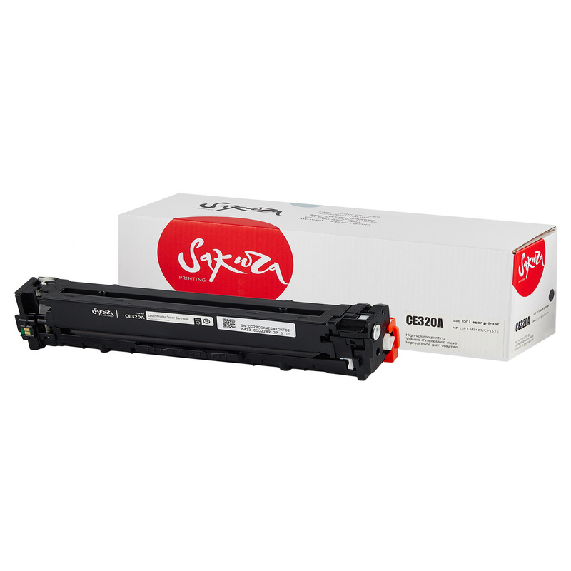 Картридж Sakura CE320A (128A) для HP, черный, 2000 к.