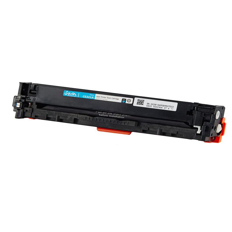 Картридж Sakura CE321A (128A) для HP, голубой, 1300 к.