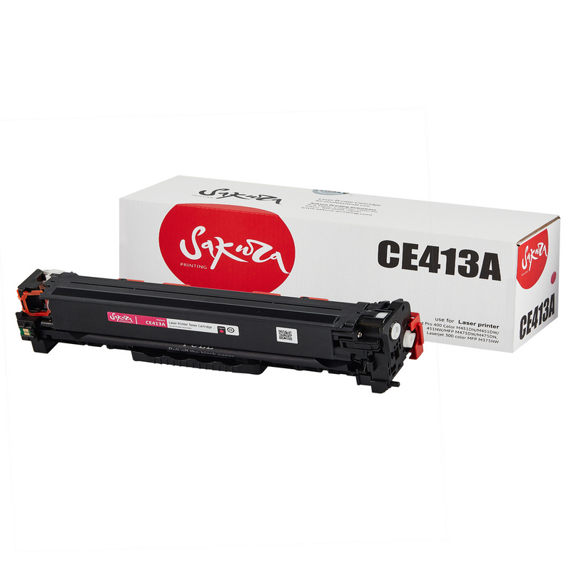 Картридж Sakura CE413A (305A) для HP, пурпурный, 2600 к.