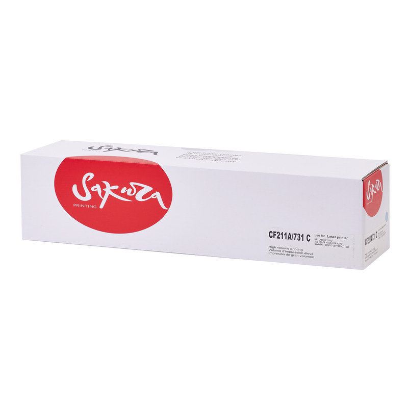 Картридж Sakura CF211A 731 C для HP, Canon, голубой, 1800 к.