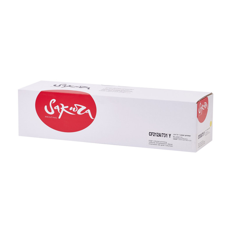 Картридж Sakura CF212A 731 Y для HP, Canon, желтый, 1800 к.