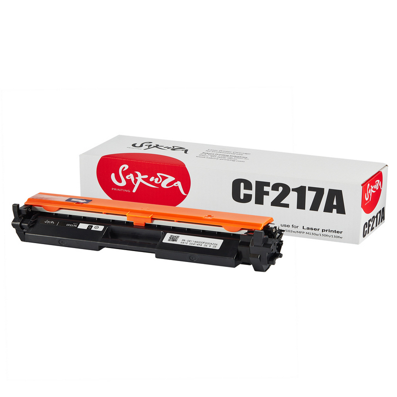 Картридж Sakura CF217A (17A) для HP, черный, 1600 к.
