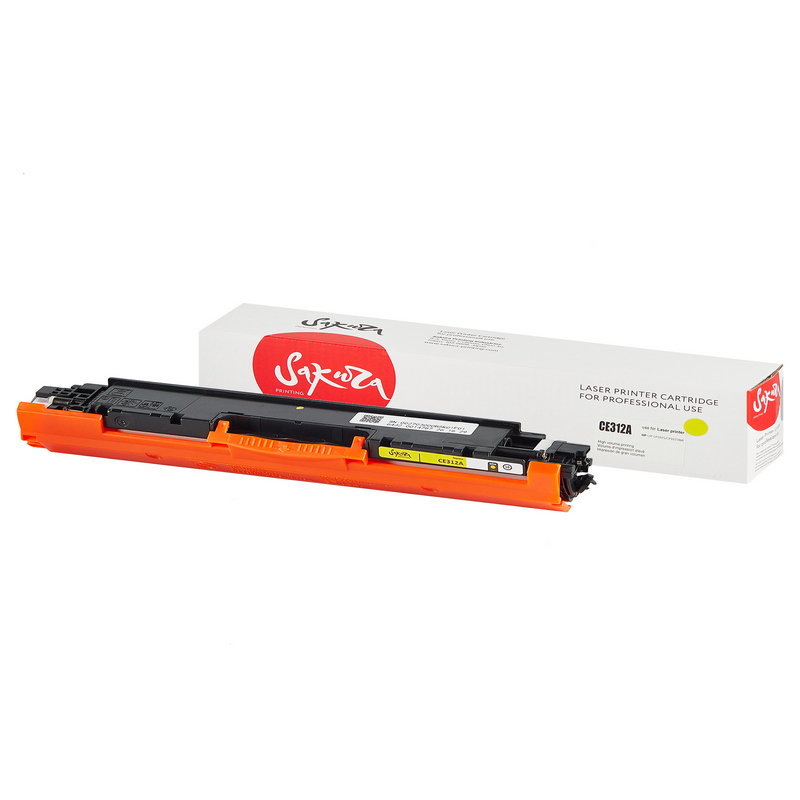 Картридж Sakura CE312A (126A) для HP, желтый, 1000 к.