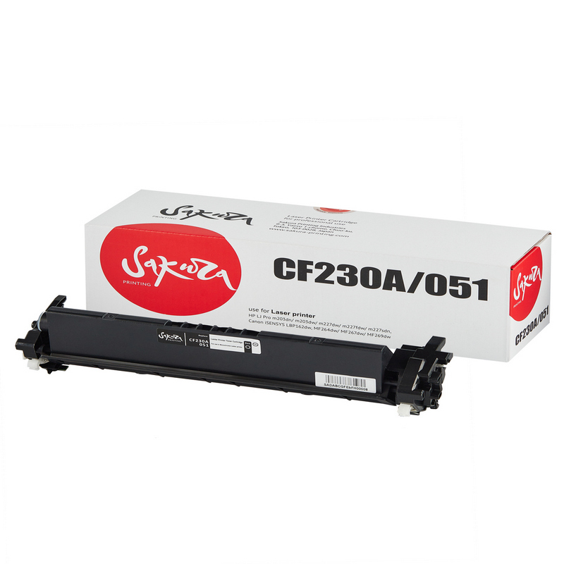 Картридж Sakura CF230A 051 для HP, Canon, черный, 1700 к.