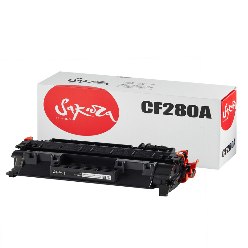 Картридж Sakura CF280A (80A) для HP, черный, 2700 к.