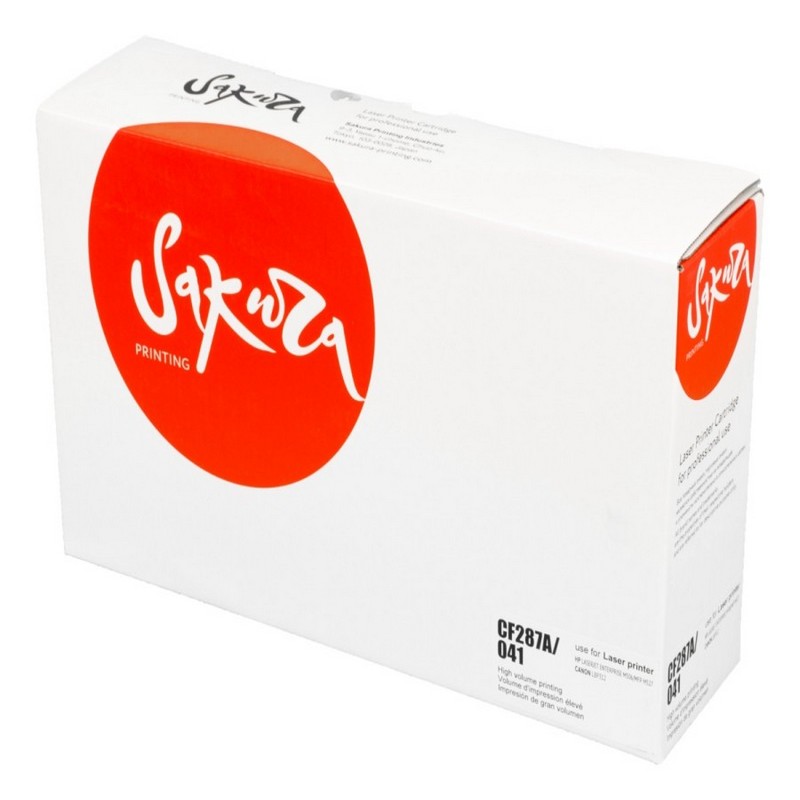 Картридж Sakura CF287A 041 для HP, Canon, черный, 10000 к.