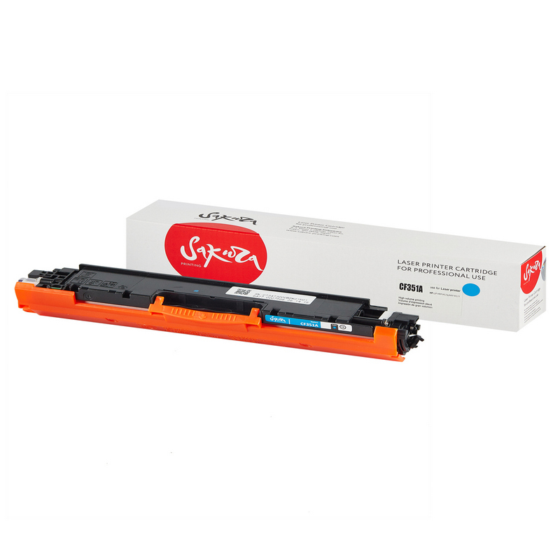 Картридж Sakura CF351A (130A) для HP, голубой, 1000 к.