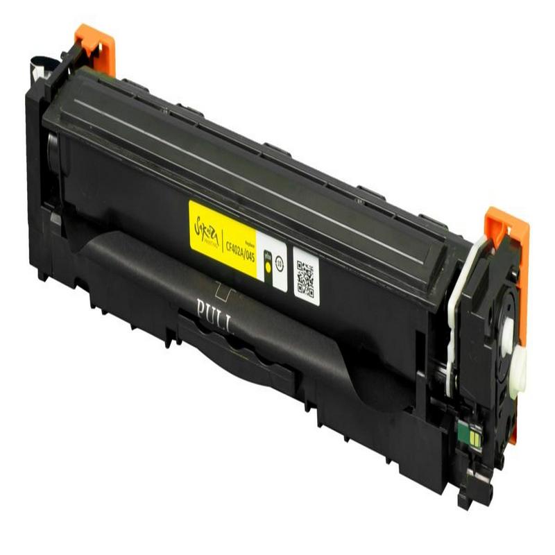 Картридж Sakura CF402A 045 Y для HP, Canon, желтый, 1300 к.