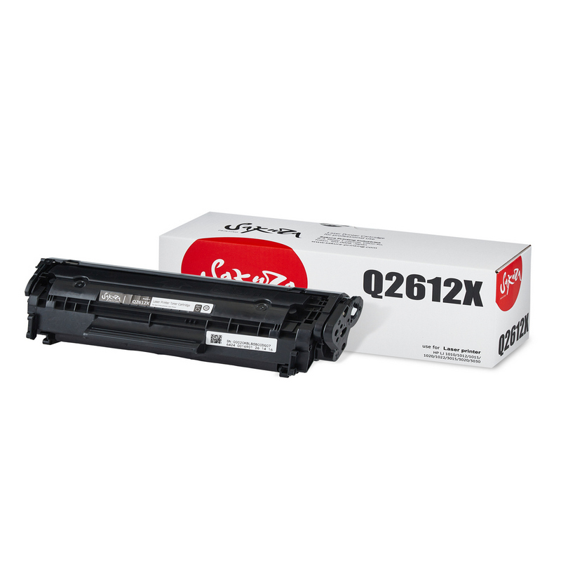 Картридж Sakura Q2612X (12X) для HP, черный, 3000 к.