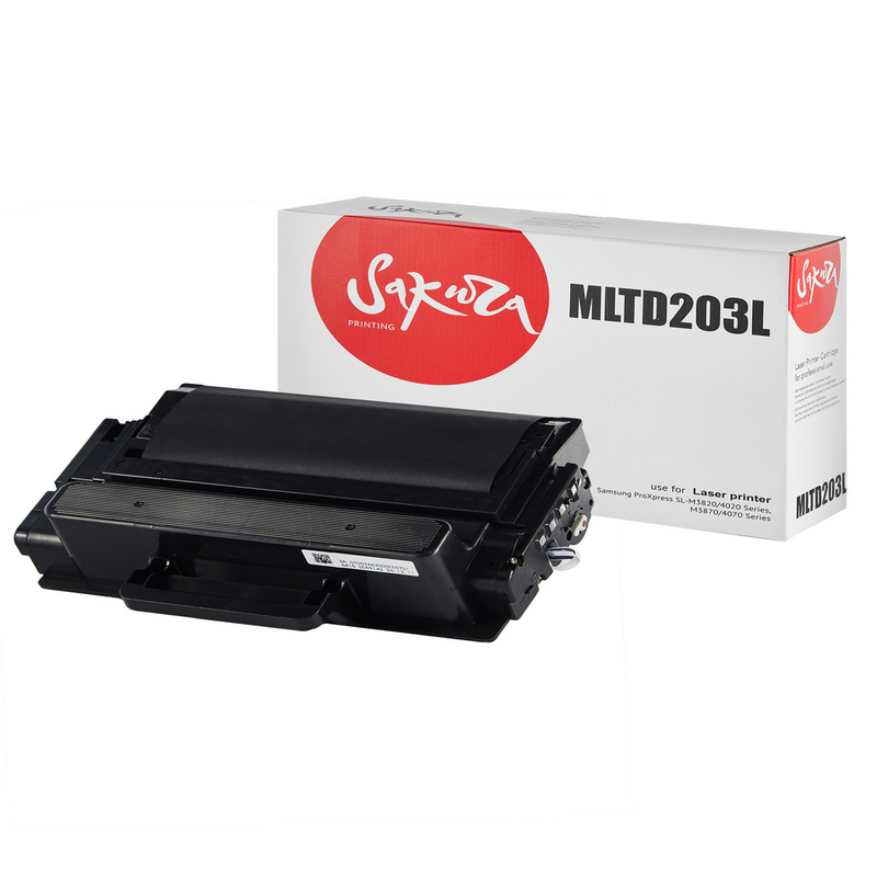 Картридж Sakura MLT-D203L для Samsung, черный, 5000 к.