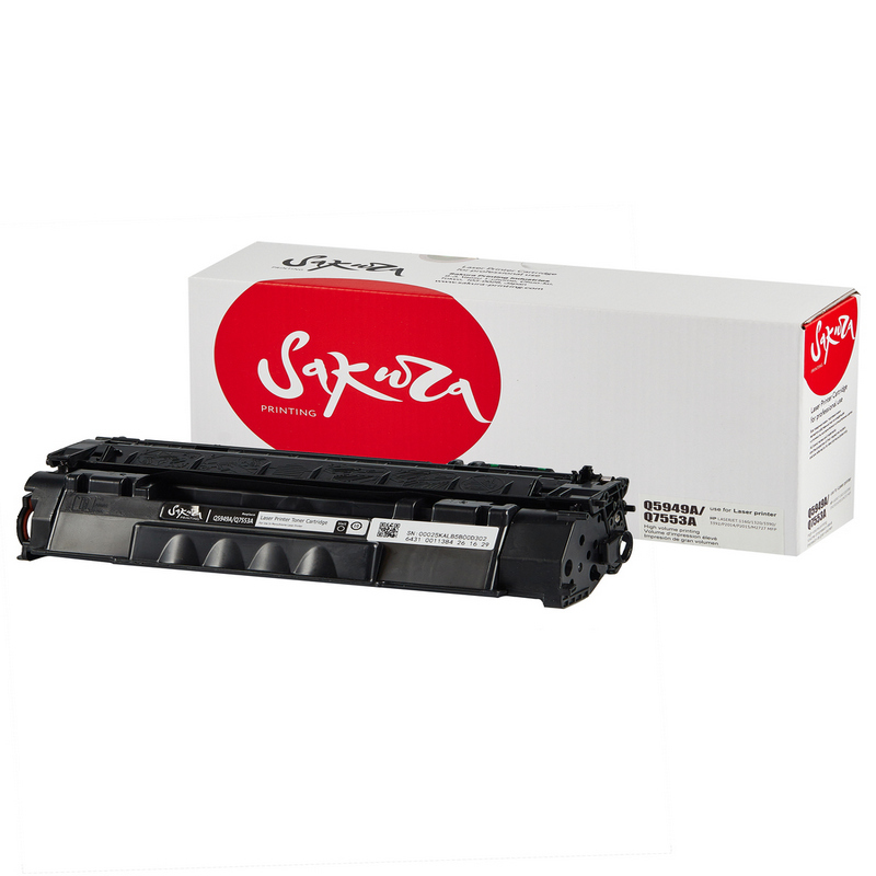 Картридж Sakura Q5949A Q7553A для HP, черный, 2500 к.
