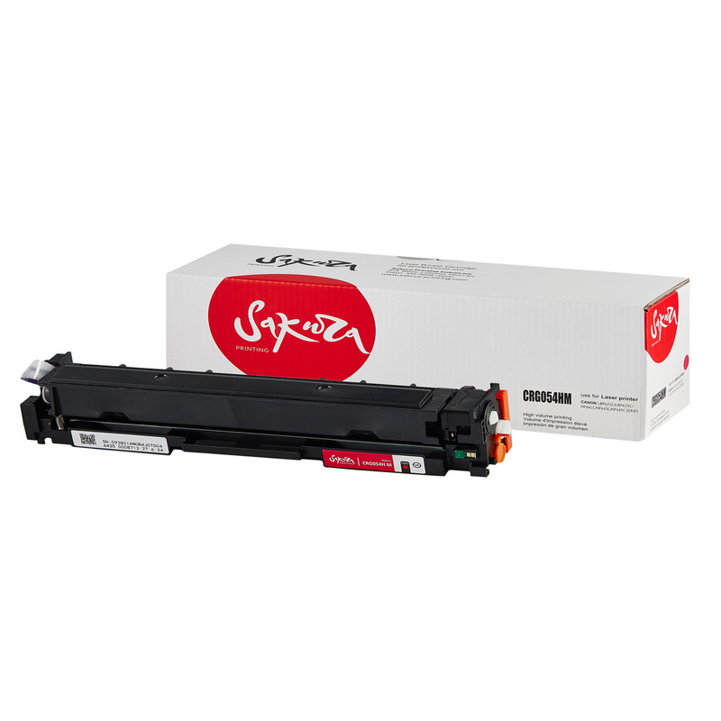 Картридж Sakura 054H M (3026C002) для Canon LB P621Cw/P623Cdw/MF641Cw/643Cdw/645Cx, пурпурный, 2300 к.