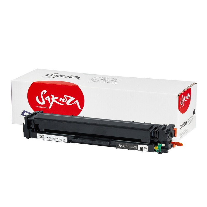 Картридж Sakura 055 BK (3016C001) для Canon LBP662/LBP663/LBP664/MF742C/MF744C/MF746Cx, черный, 2300 к.