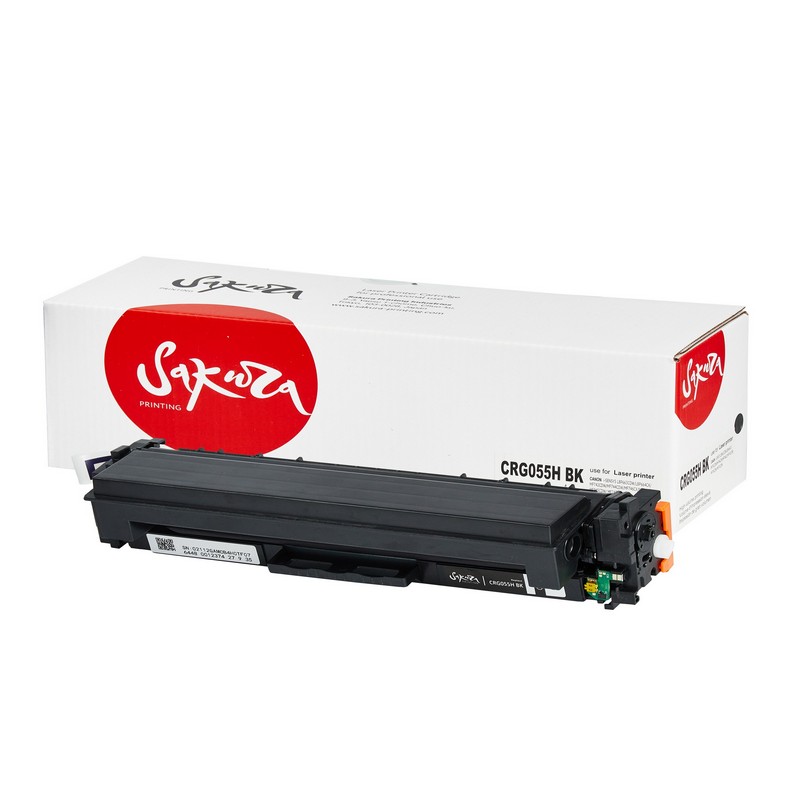 Картридж Sakura 055H BK (3020C002) для Canon MF742/MF746CX/MF744CDW/LBP664CX/LBP663CDW/ 400M454DN/ 400M454DW/ 400M479DW/ 400M479FDN/ 400M479FDW, черный, 7600 к.