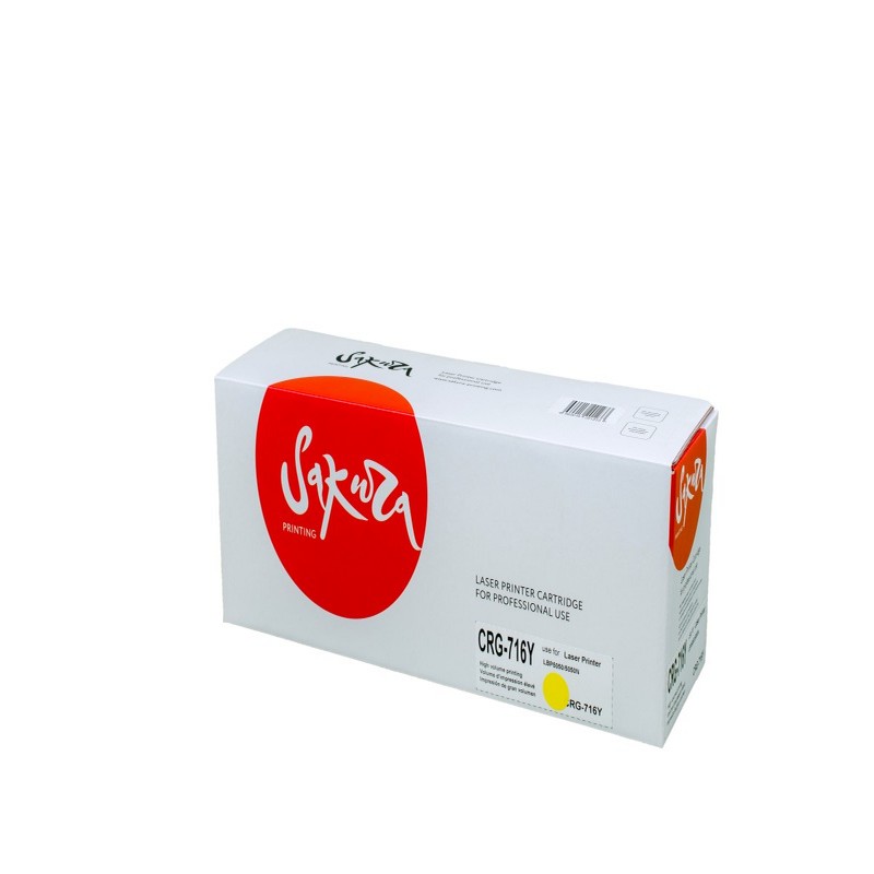 Картридж Sakura CRG716 Y CB542A для HP, Canon LJ CM1312MFP/CP1215/CP1515/CP1518/ LBP5050/MF8030CN/8050CN/LJ CM1312MFP/CP1215/CP1515/CP1518, желтый, 1500 к.
