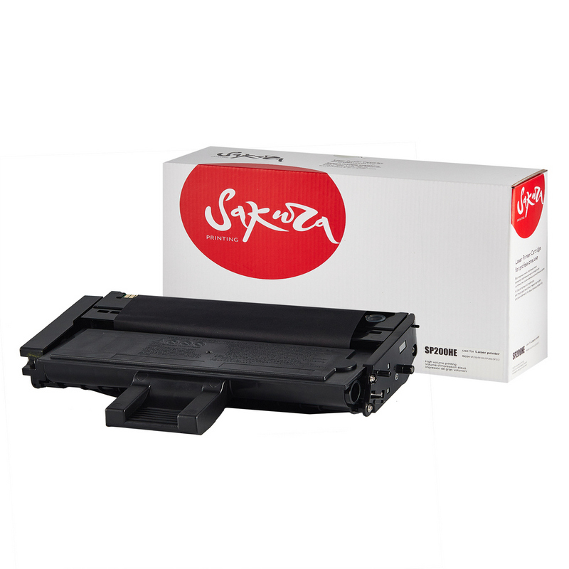 Картридж Sakura SP200HE для Ricoh, черный, 2600 к.